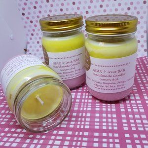 Lemon Aid Handmade Candle  -  60+ hours burn